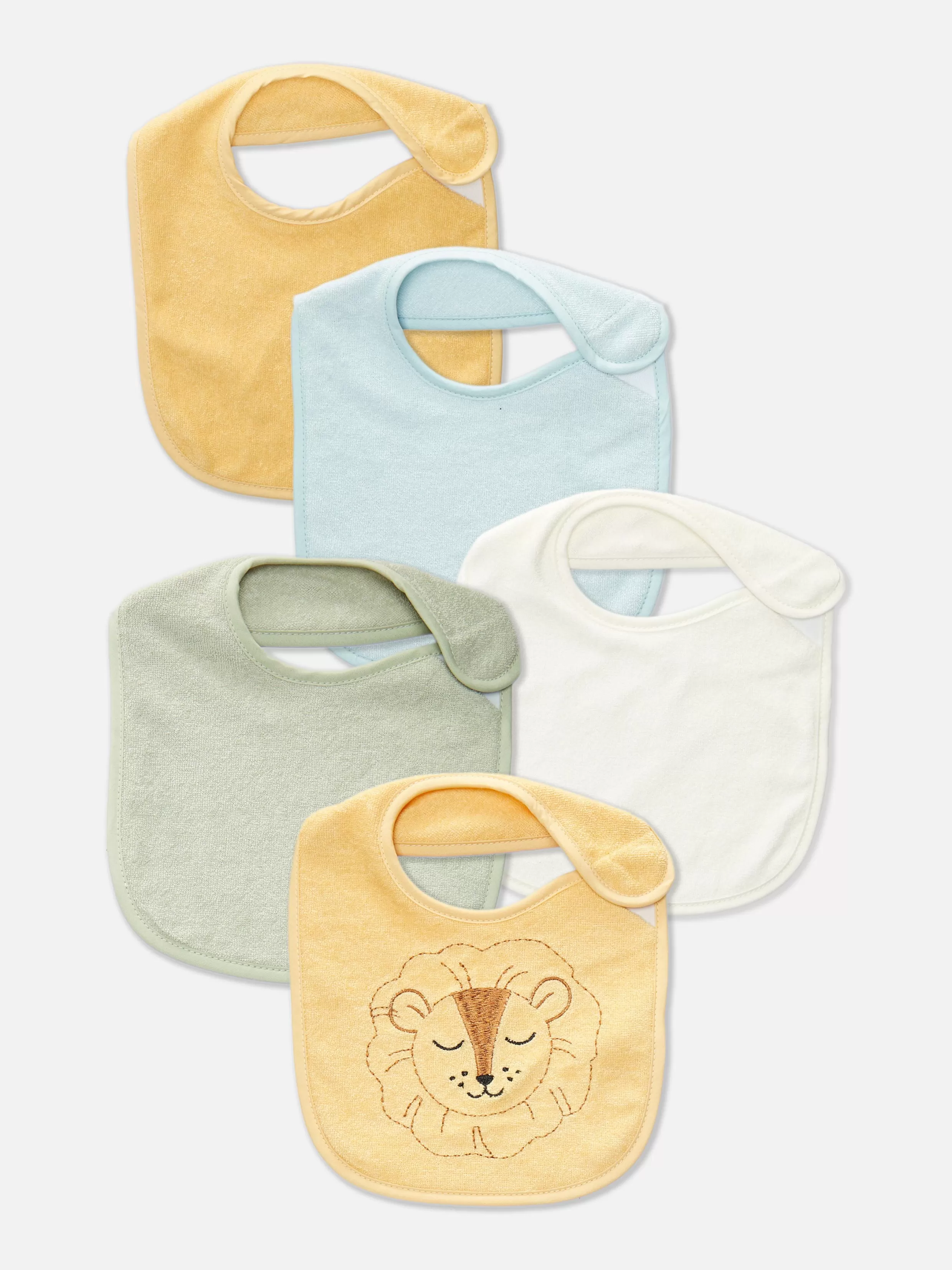 Sale 5-Pack Terry Cloth Bibs Nursing And First Foods