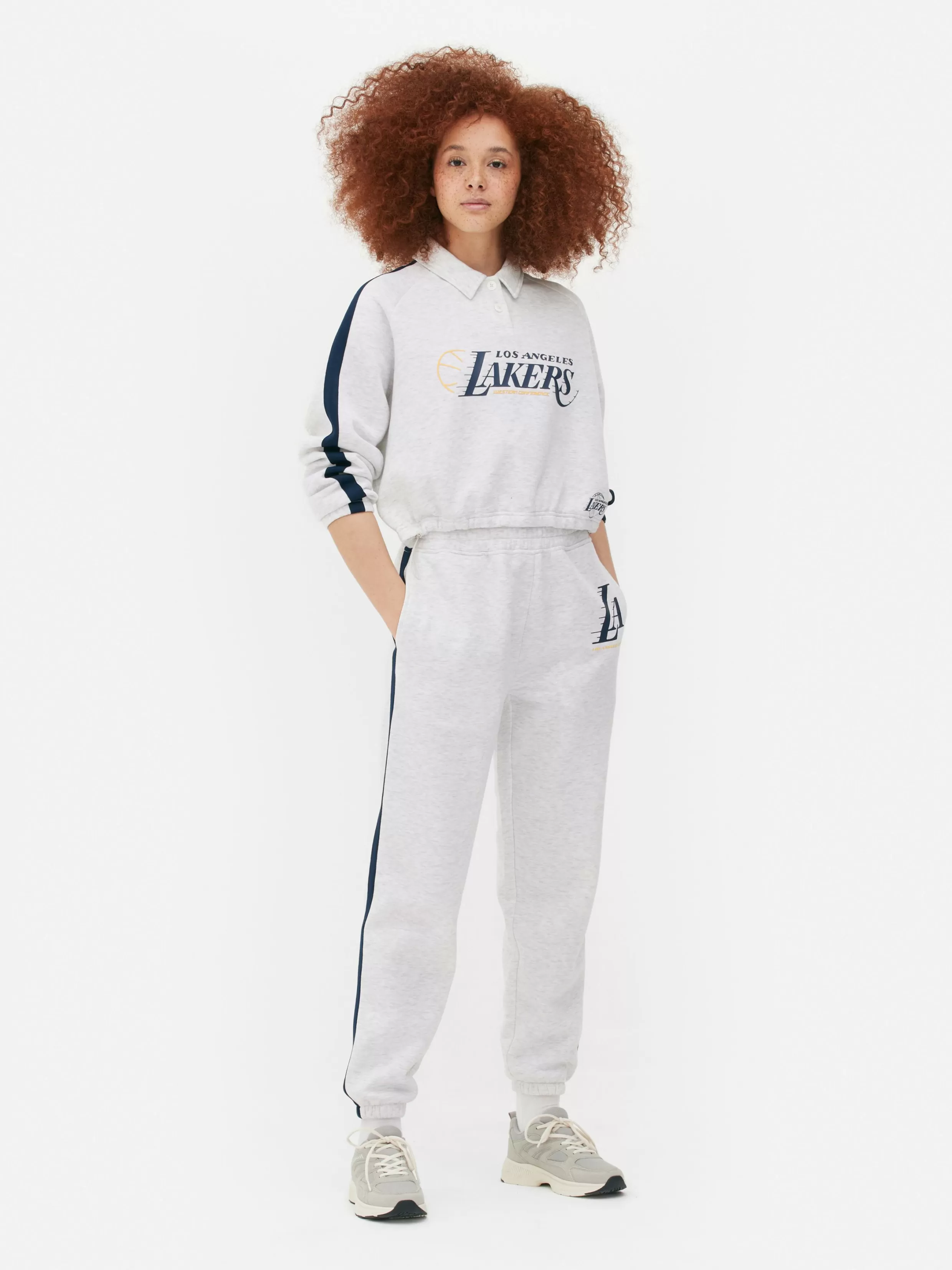 Clearance Los Angeles Lakers Polo Sweatshirt Women Hoodies And Sweatshirts