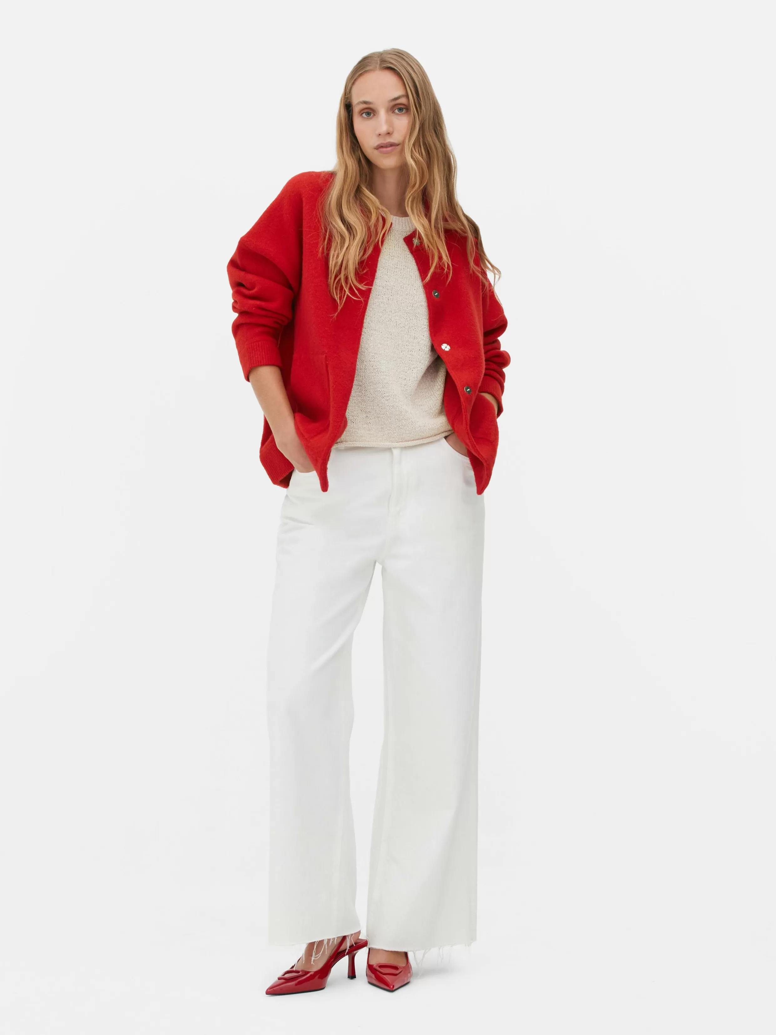 New Oversized Knit Bomber Jacket Women Coats And Jackets