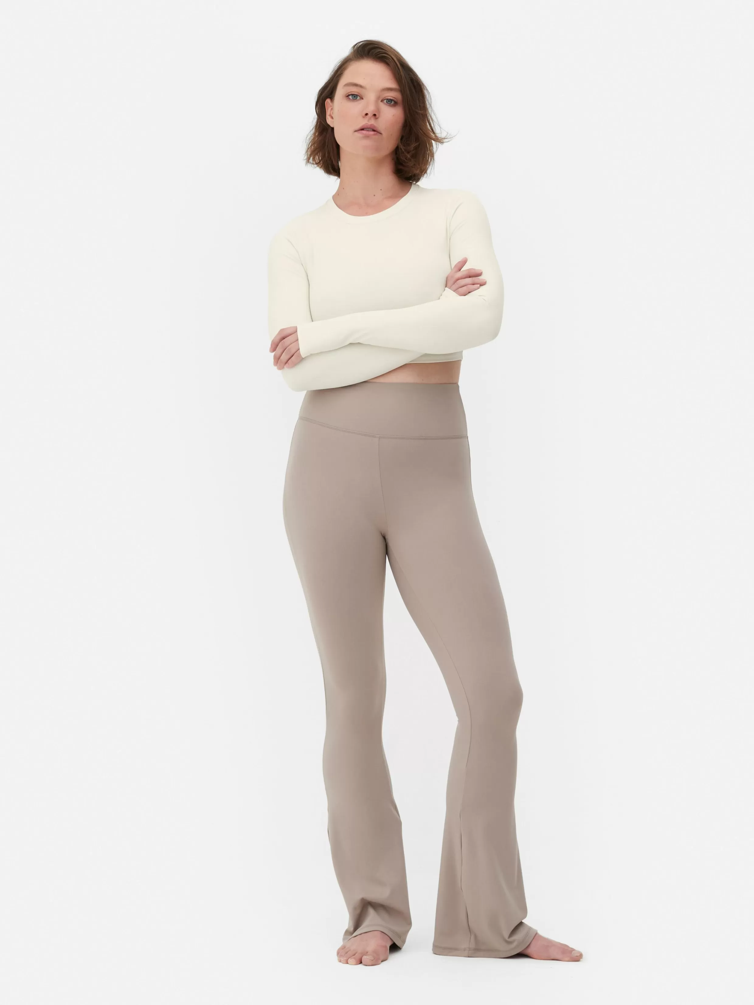 Flash Sale Rita Ora Buttery Soft Long Sleeve Sports Crop Top Women Gym Gear And Activewear