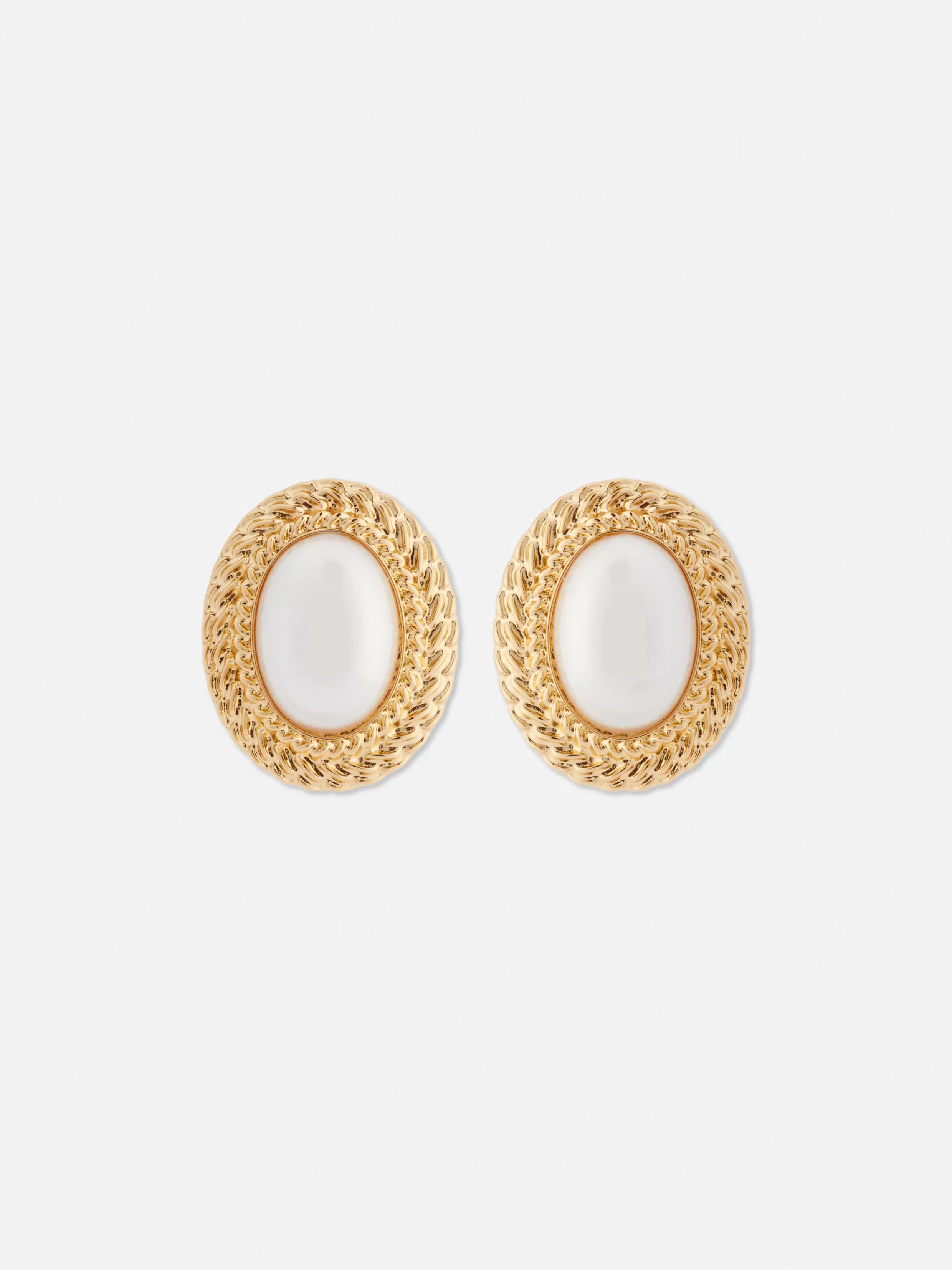 Fashion Rita Ora XL Faux Pearl Stud Earrings Women Jewelry