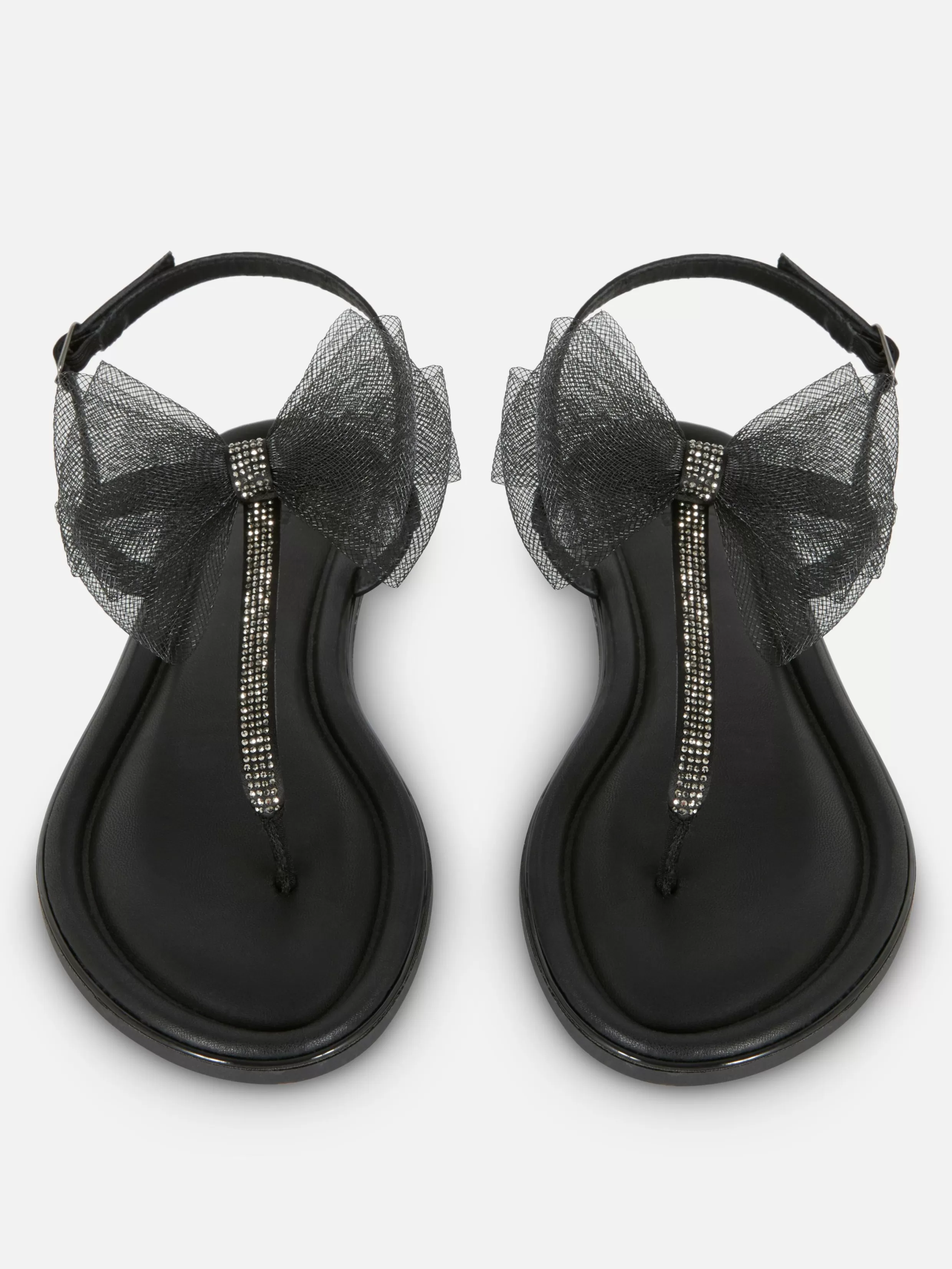 Sale Wide Fit Mesh Bow Sandals Women Sandals